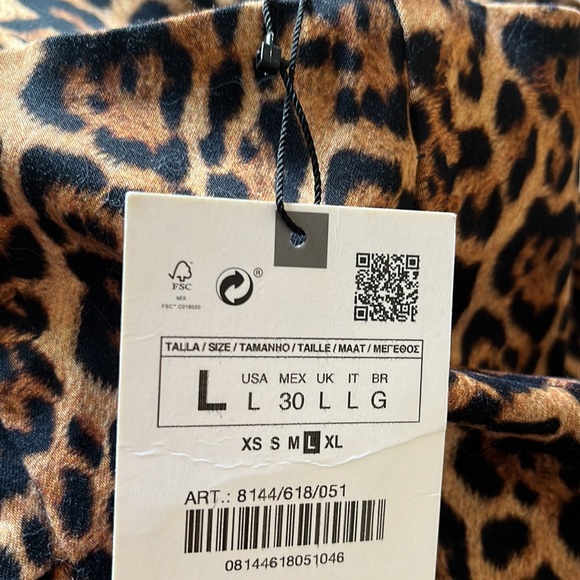 NWT Zara Animal Print Mini Dress - Picture 6 of 11